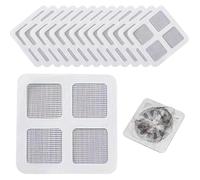 Kujinova 100PCS Shower Hair Catcher, Disposable Shower Drain Stickers, Floor Drain Hair Catcher, Bath Plug Hair Trap for Shower Drain, Drain Covers Mesh Stickers, for Bathroom Kitchen Bathtub Drain