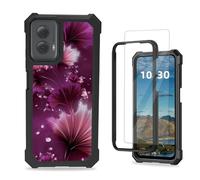 KUJKBFWJ Case for Motorola Moto G Power 5G 2024, [Military-Grade Protection] 4-Airbag Corners + Dual Layer Design | Shockproof Rugged Bumper, Cover for Moto G Power 5G 2024, Pink Fractal