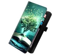 KUJKBFWJ Checkbook Cover for Personal Checkbook, Checkbook Holder with Pen Holder & Built-in Clear Plastic Divider for Duplicate Checks, 1, Natures Magic Book, 7.8 x 4.7 x 0.3 inches, Contemporary