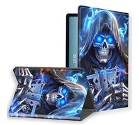KUJKBFWJ for Kindle Paperwhite 6 12th 7''& Colorsoft 7'' PU Leather Smart Magnetic Tablet Case, Slim Folio Stand Hard PC Back Shell Cover, Support Auto Wake/Sleep, A Grim Reaper