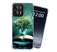 KUJKBFWJ for Motorola Moto G Stylus 5G 2024 Clear Case, Not Yellowing Clear Soft Shockproof Slim Case, 4 Airbag Corners Protective Phone Case for Moto G Stylus 5G 2024, Natures Magic Book