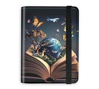 KUJKBFWJ RFID Blocking Passport Holder Wallet - Premium Leather Travel Accessories for Women & Men, Secure Card Case Organizer, 19, the Urantia Book, 4.25 * 5.6 IN, Classic