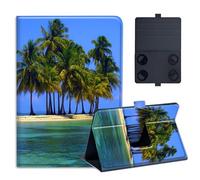 KUJKBFWJ Universal 7.9" 8.0" 8.4" 8.9" 9" Tablet Case,Protective Cover Stand Folio Case for 7-9 Inch Tablet,Tablet Case Cover for iPad, Samsung, Other Tablet, Fascinating Island
