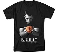 kuju Men's House M.D Use It Brain in Hand Men Adult T-Shirt Black M