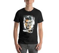 KUJU New David Beckham - Painting Classic T-Shirt Anime t-Shirt cat Shirts Oversized t Shirts for Men Black