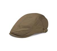 KUJUHA Flat Cap for Men Cotton Flat Irish Cabbie Ivy Gatsby Newsboy Driving Hat Hunting Cap, Darkkhaki, M
