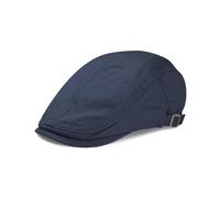 KUJUHA Oversized XL Flat Cap for Men Cotton Flat Irish Cabbie Ivy Gatsby Newsboy Driving Hat Hunting Cap, Blue, XL