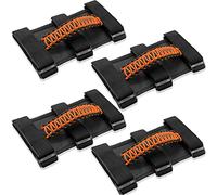 Kujunpao 4 X Roll Bar Grab Handles Grip Handle Compatible with Jeep Wrangler JLU JK JKU TJ YJ LJ JT JL & Gladiator JT 1987-2021 UTV & ATV, Fits 1.5 to 3 Inch Bars 3 Straps Woven Holder(Orange