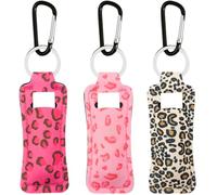KUKEANVO Chapsticks Holder Keychain for Lipstick, Lip Balm Keychain Holder with Clip, Stocking Stuffers for Women