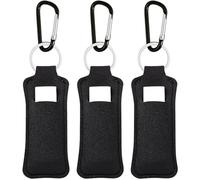 KUKEANVO Chapsticks Holder Keychain for Lipstick, Lip Balm Keychain Holder with Clip, Stocking Stuffers for Women