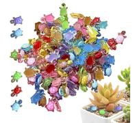 Kukecai 100Pcs Min-i Resin Turtles, Cute Tiny Turtle Toys Small Animals, Luminous Tiny Animal Figures Resin For DI Y Craft Garden Landscape Doll house Aquarium Fish Tank Decorations