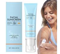 Kukecai Hydrating Sunscreen for Face | SPF 50 Sun Screen Travel Size Lotion | Makeup Setting Accessories Sunscreen Protector Long-Lasting for Hiking Climbing Backpacking Walking Running