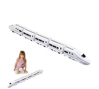 Kukecai Subway Train Toy,Fun Flexible Learning Game - Track Splicing Toy | for Indoor Outdoor Home Living Room Classroom School Holiday Birthday Party Halloween Easter Garden