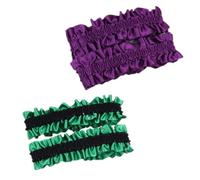 Kukensammy sleeve garters for men (puple and green black)
