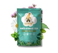 KUKER Anti-Stress Tea 100g Loose Leaf - Calming Herbal Tea with Chamomile, Valerian, Lavender & Lemon Balm - Natural Anxiety Relief & Sleep Support