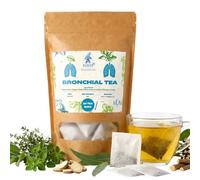 KUKER Bronchial Tea - Eucalyptus, Liquorice Blend & Elderflower Tea Bags - Cough Tea, Throat Comfort, Broncho Herbal Tea - 20 Tea Bags, 30g