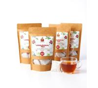 KUKER Kidney Tea - Urinary Tract Herbal Tea, Detox Drinks for Body Cleanse with Nettle Leaf, Bearberry Leaf, Birch, Cranberry, Hibiscus & Horsetail Herb - Healthy Drinks, 30g (4 Pack)