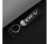 Kukeyiee Car Keychain Keyring for Honda CIVIC 10th gen 8th gen CRV 2019 2020 2021 Leather Replacement Women&Men Family Present Gift Personalized Car Accessories