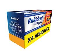 Kukident Pro Plus Adhesive for Dentures, Pack of 4 x 40 g, Double Action