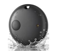 KUKIHO Tracker Tags Bluetooth Item Finders (1 Pack) - Compatible with Apple Find My (iOS Only), Waterproof IP67, Replaceable Battery, Ideal for Luggage, Bags, Wallets, Keys (Black)