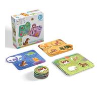 KUKIKUK Lotto Game Animal Cuddly Places - Educational Game for Children from 2 Years - Promotes Memory Ability, Language & Social Game - Large Cards for Small Hands - Loving Gift for Animal Lovers