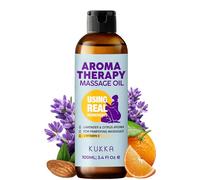 Kukka Aromatherapy Massage Oil for Massage Therapy - 3.38 Fl Oz - Full Body Oil Relaxing, Lavender, Orange, for Women & Men - Spa Quality & Deeply Moisturizing