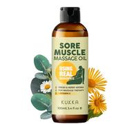 Kukka Sore Muscle Massage Oil for Spa Quality Relaxation - 100ml | Fast-Absorbing Massage Oil with Arnica, Eucalyptus & Roman Chamomile for Full Body Comfort - All Skin Types