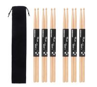 kukmakri 12 Pair 7A Maple Wood Drumsticks with Drumstick Bag, Premium Drum Sticks for Musical Instruments, Percussion Accessories, Rock Band Instruments, and Snare Drums for Beginners, Drummer