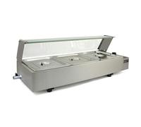 KUKoo 3 Pan Wet Well Bain Marie, Silver