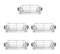 KuKoo 5 x Kitchen Pull Out Soft Close Heavy Duty Baskets, 600mm Wide Cabinet, Slide Out Wire Storage Drawers, Pull-Out Organiser Metal