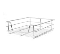 6x KuKoo Kitchen Pull Out Storage Baskets 500mm - Silver