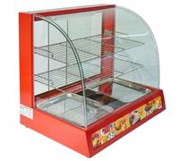 KuKoo 60cm Wide Glass Food Warmer - Red