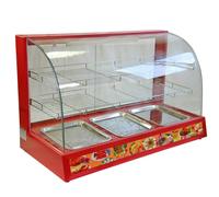 Hot Food Warmer Display Cabinet Counter Electric Pie Pasty Sausage Rolls 66cm