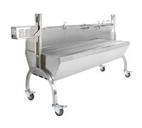 KuKoo 90kg Hog Roast Machine/Spit Roasting Meat Rotisserie/Stainless Steel & Windshield