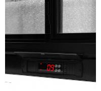 LED Double Door Back Bar Fridge Cooler Drink Beer Wine Commercial Sliding