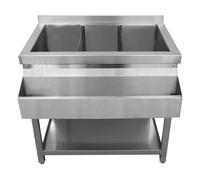 KuKoo Cocktail Bar Station Free Standing Stainless Steel Bar Sink