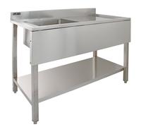 KuKoo Commercial Stainless Steel Sink - Right Hand Drainer