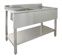 KuKoo Commercial Stainless Steel Sink - Right Hand Drainer