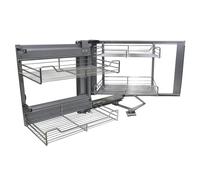 KuKoo Corner Kitchen Cupboard Pull Out Drawers - Left Hand