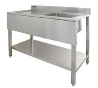 KuKoo Science Lab Laboratory Sink Stainless Steel Single Bowl 1.0 Left Hand