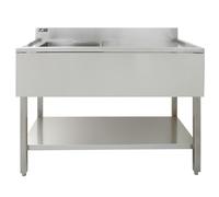 KuKoo Stainless Steel Catering Sink - Right Hand Drainer