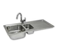 KuKoo Stainless Steel Kitchen Sink Basin & Confetti Tap,