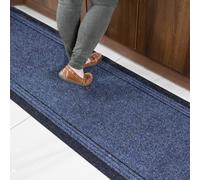 Kukoon 3ft - 39ft Long Blue Hallway Runner Rug Stair Carpet Mat | Size: 66 cm x 10970 cm Kukoon Blue 66 cm x 10970 cm