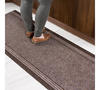 Kukoon 3ft - 39ft Long Brown Hallway Runner Rug Stair Carpet Mat | Size: 66 cm x 7310 cm Kukoon Brown 66 cm x 7310 cm