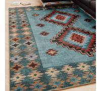 Kukoon Blue Washable Everyday Machine Rug | Size: 160 cm x 230 cm Kukoon Blue 160 cm x 230 cm