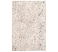 Kukoon Grey Gold Metallic Distressed Abstract Low Pile Area Rug in Metallics | Size: 60 cm x 110 cm Kukoon Metallics 60 cm x 110 cm