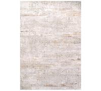 Kukoon Grey Gold Metallic Floral Motif Textured Low Pile Area Rug in Metallics | Size: 60 cm x 110 cm Kukoon Metallics 60 cm x 110 cm