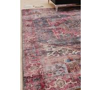 Kukoon Pink Distressed Soft Washable & Liquid Repellent Living Room Area Rug in Dark Indigo | Size: 80 cm x 300 cm Kukoon Dark Indigo 80 cm x 300 cm
