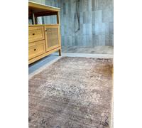 Kukoon Washable Stain Proof Beige Grey Distressed Vinatage Design Area Rug | Size: 80 cm x 150 cm Kukoon Beige 80 cm x 150 cm