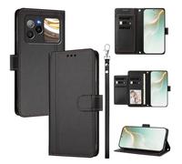 Kukoufey Compatible with BLU Bold N4 Case,PU Leather Flip Cover Wallet Protector Compatible with BLU Bold N4 Phone Protective Case Black